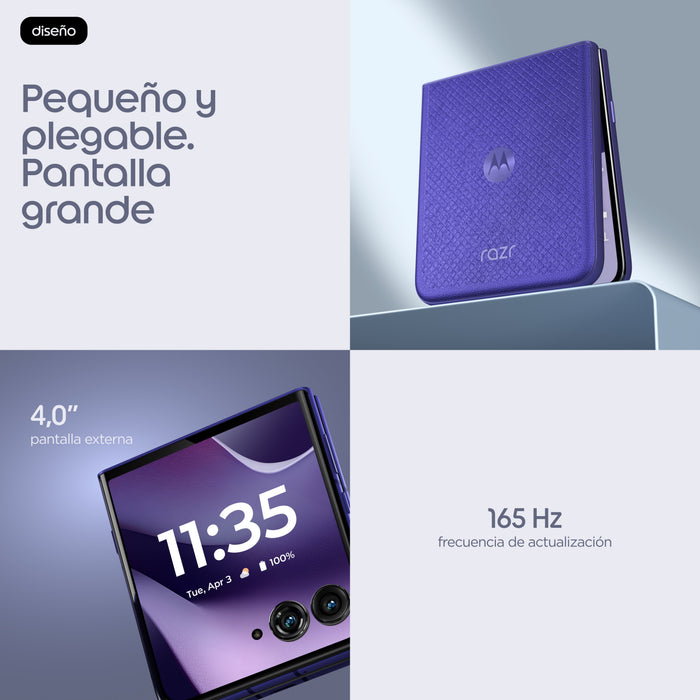 EAN 840493611792 - Motorola razr 70 ultra 17,7 cm (6.96") SIM doble Android 16.0 5G USB Tipo C 16 GB 512 GB 5000 mAh Violeta imagen 17