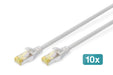 EAN 4016032469001 - Digitus DK-1644-A-020-10 cable de red Gris 2 m Cat6a S/FTP (S-STP) imagen 1