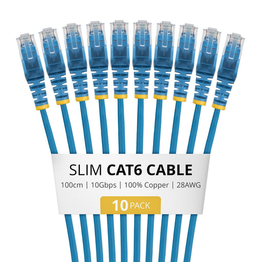 EAN 65030924177 - StarTech.com N6PAT100CMBLS10PK cable de red Azul 1 m Cat6 U/UTP (UTP) imagen 1
