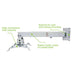 EAN 8051128102369 - Techly ICA-PM 16 montaje para projector Techo/pared Plata imagen 8