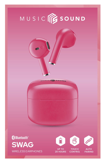 EAN 8018080454738 - Music Sound Swag Auriculares True Wireless Stereo (TWS) Dentro de oído Llamadas/Música Rosa imagen 3