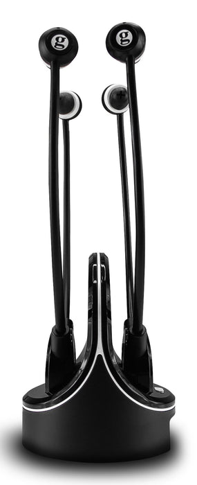 EAN 3521350009712 - Geemarc Telecom CL7370-2 OPTI Auriculares Inalámbrico y alámbrico Dentro de oído TV Base de carga Negro imagen 3
