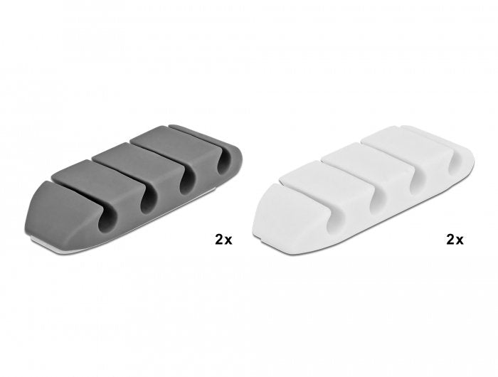 EAN 4043619183302 - DeLOCK 18330 organizador de cables Soporte para cables Gris, Blanco 1 pieza(s) imagen 1