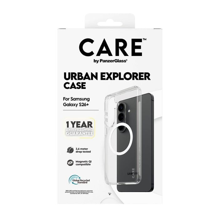 EAN 5715685034121 - PanzerGlass CARE™ by ® Urban Explorer Case Transparent w. White Qi Samsung Galaxy S26+ funda para teléfon imagen 3