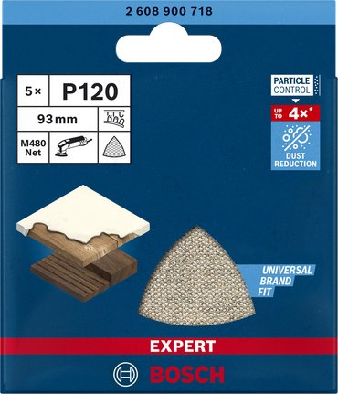 EAN 4059952540566 - Bosch Expert M480 5 pieza(s) Red para lijado imagen 3