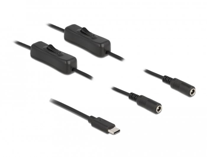EAN 4043619868001 - DeLOCK 86800 cambiador de género para cable 2 x DC 5.5 x 2.1 mm Negro imagen 1