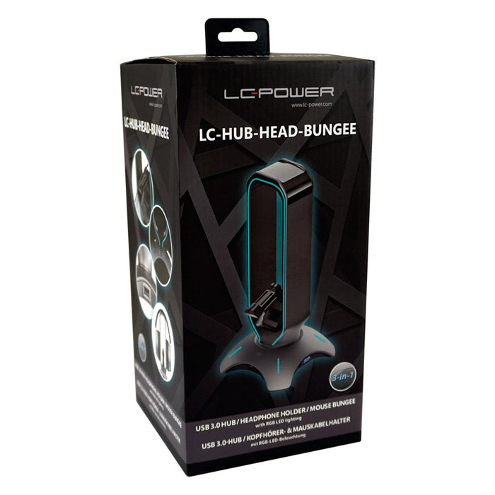 EAN 4260070127588 - LC-Power LC-HUB-HEAD-BUNGEE auricular / audífono accesorio Soporte para auriculares imagen 8