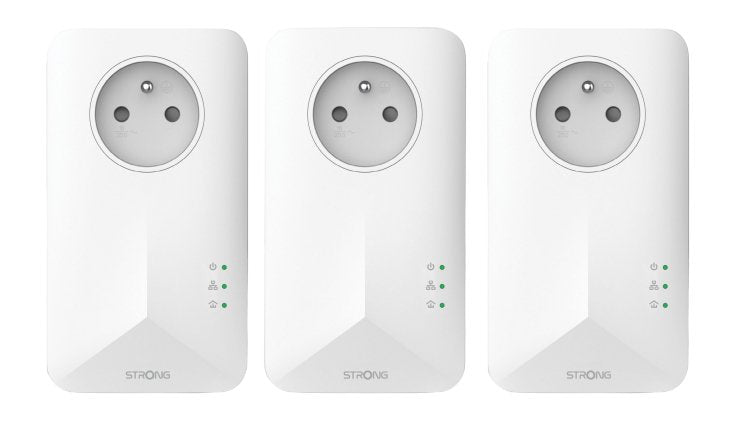 EAN 9120072375606 - Strong Powerline 1000 1000 Mbit/s Ethernet Blanco 3 pieza(s) imagen 1