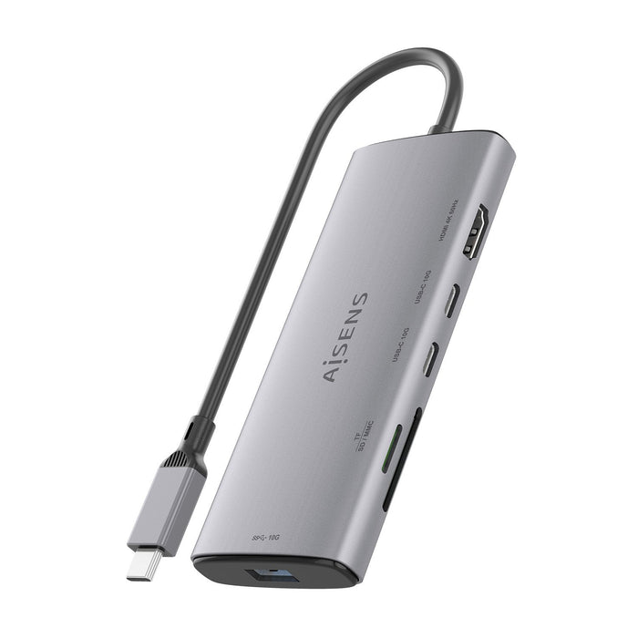 EAN 8435739903575 - AISENS ASUC-6P029-GR base para portátil y replicador de puertos Alámbrico USB 3.2 Gen 1 (3.1 Gen 1) Type- imagen 3