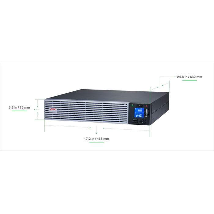 EAN 731304621904 - APC Easy UPS On-Line sistema de alimentación ininterrumpida (UPS) Doble conversión (en línea) 3 kVA 2700 W imagen 5