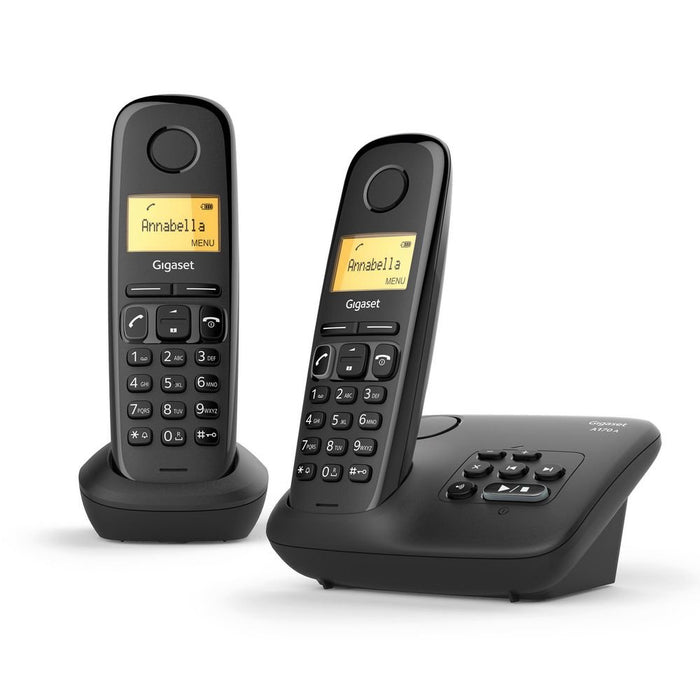 EAN 4250366853475 - Gigaset AL170A Duo Teléfono DECT Identificador de llamadas Negro imagen 1