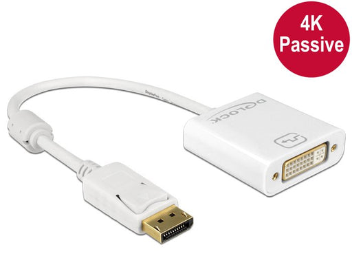 EAN 4043619626021 - DeLOCK 62602 adaptador de cable de vídeo 0,2 m DisplayPort DVI-I Blanco imagen 2