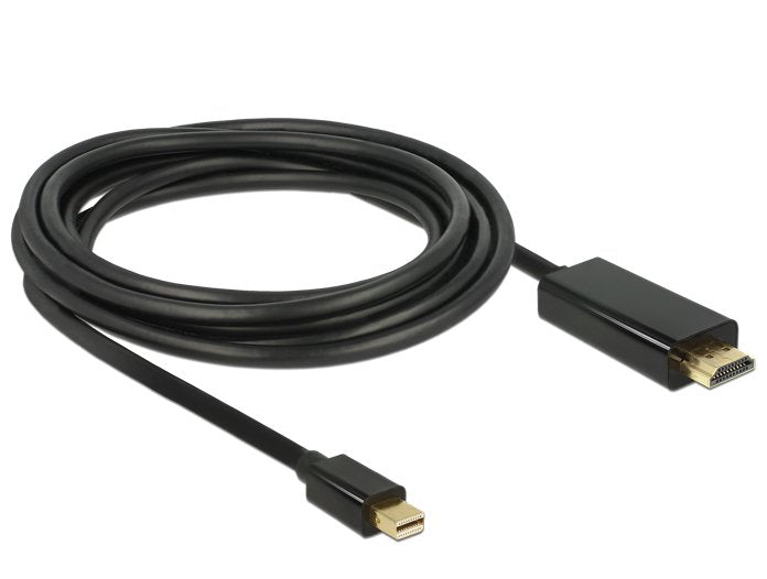 EAN 4043619836987 - DeLOCK 83698 adaptador de cable de vídeo 1 m Mini DisplayPort HDMI Negro imagen 1