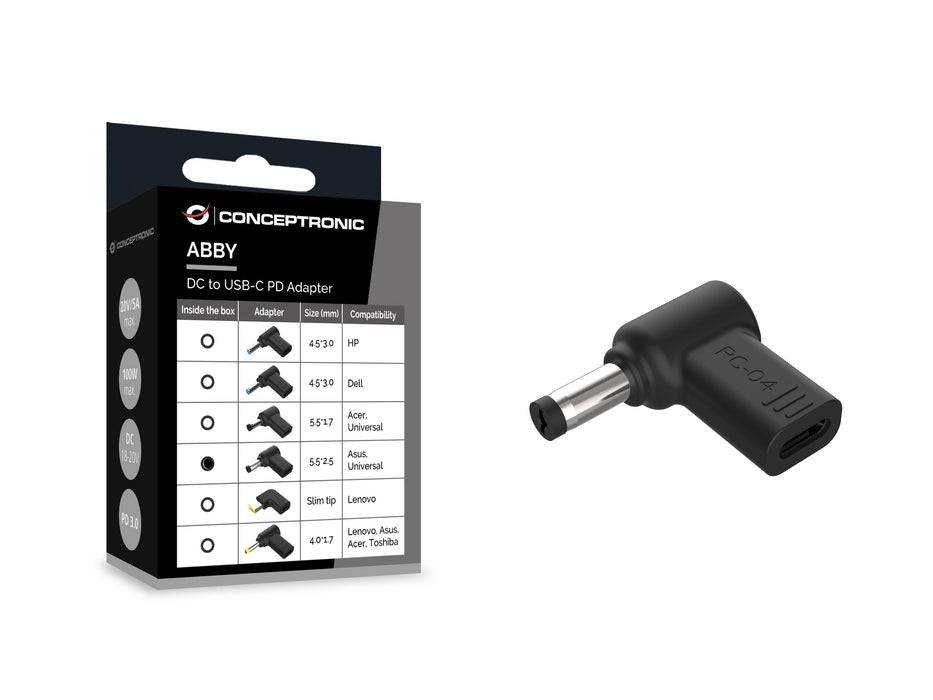 EAN 4015867237755 - Conceptronic ABBY15PC04 accesorio para portatil Clavija de adaptador de corriente para ordenador portátil imagen 2