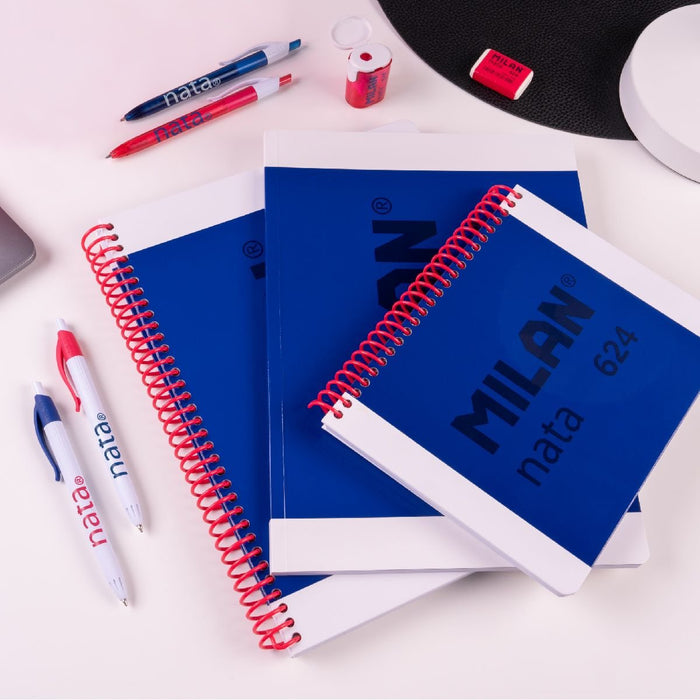 EAN 8411574109983 - Milan 57053E80B cuaderno y block A5 80 hojas Azul imagen 5