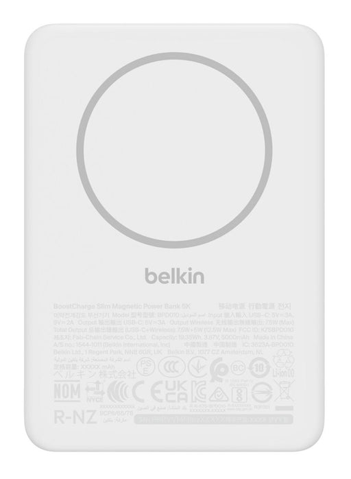 EAN 745883932610 - Belkin BPD010hqWH 5000 mAh Cargador inalámbrico Blanco imagen 1
