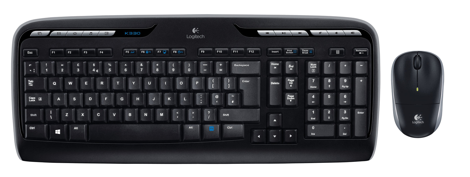 EAN 5099206033658 - Logitech Wireless Combo MK330 teclado Ratón incluido Oficina USB QWERTY Internacional de EE.UU. Negroimagen 1)