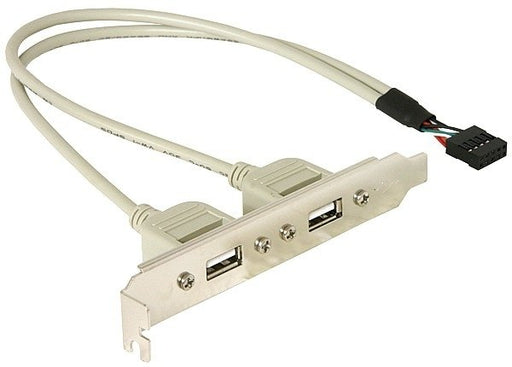 EAN 4043619710003 - DeLOCK Slotbracket 1x internal USB 5pin > 2x USB2.0 external imagen 1