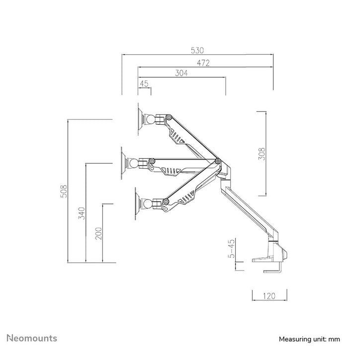 EAN 8717371448578 - Neomounts FPMA-D750DWHITE2 soporte para monitor 81,3 cm (32") Escritorio Blanco imagen 7