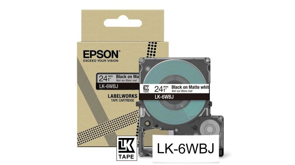 EAN 8715946713533 - Epson LK-6WBJ Negro, Blanco imagen 1