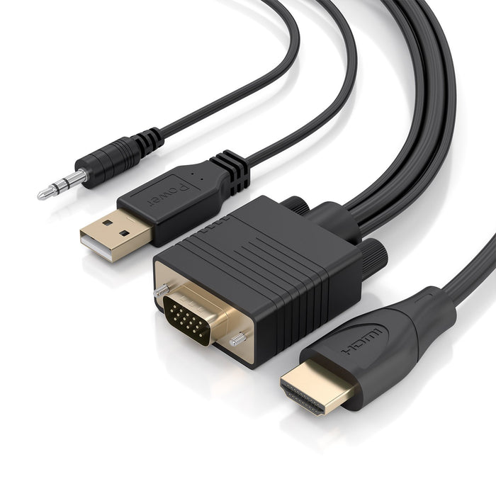 EAN 8435739904756 - AISENS A115-1008 adaptador de cable de vídeo 1,5 m VGA (D-Sub) + 3.5mm + USB Type-A HDMI tipo A (Estándar imagen 3