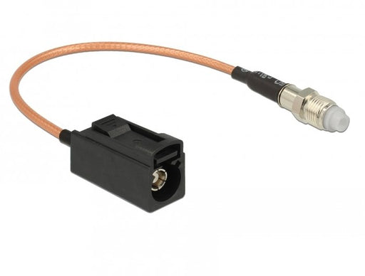 EAN 4043619896806 - DeLOCK 89680 cable coaxial RG-316 0,2 m FAKRA A FME Negro, Marrón imagen 1