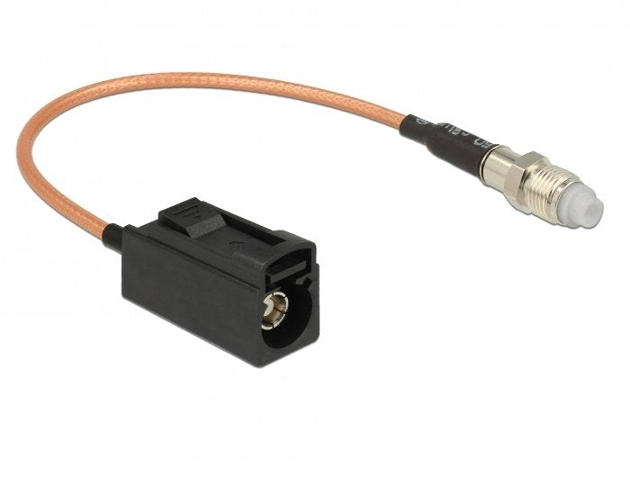 EAN 4043619896806 - DeLOCK 89680 cable coaxial RG-316 0,2 m FAKRA A FME Negro, Marrón imagen 1