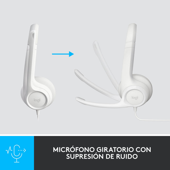 EAN 5099206107304 - Logitech 981-001286 auricular y casco Auriculares Alámbrico Diadema Oficina/Centro de llamadas USB tipo A imagen 7