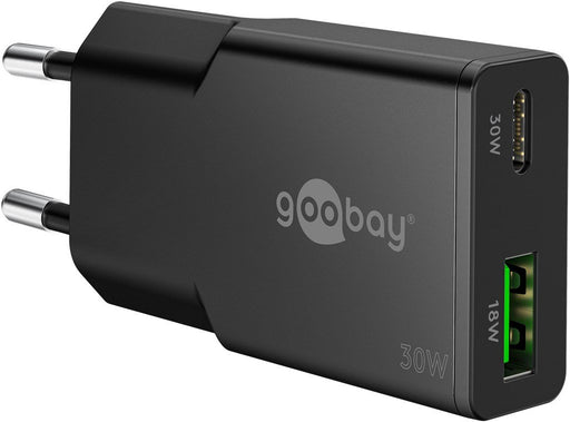 EAN 4040849757372 - Goobay Dual Universal Negro Corriente alterna Carga rápida Interior imagen 1