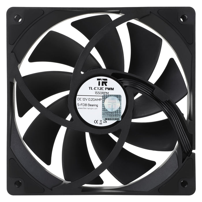 EAN 814256015363 - Thermalright TL-C12C Carcasa del ordenador Ventilador 12 cm Negro imagen 3