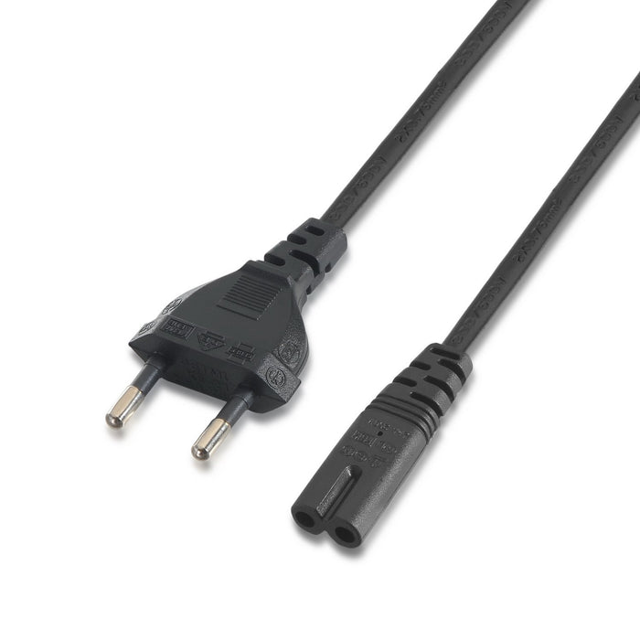 EAN 8436574701722 - AISENS A132-0173 cable de transmisión Negro 1,5 m CEE7/7 C7 acoplador imagen 1