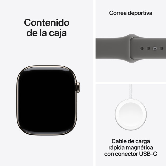 EAN 0195950478488 - Apple Watch Series 11 OLED 46 mm Digital 416 x 496 Pixeles Pantalla táctil 5G Titanio Wifi GPS (satélite) imagen 8