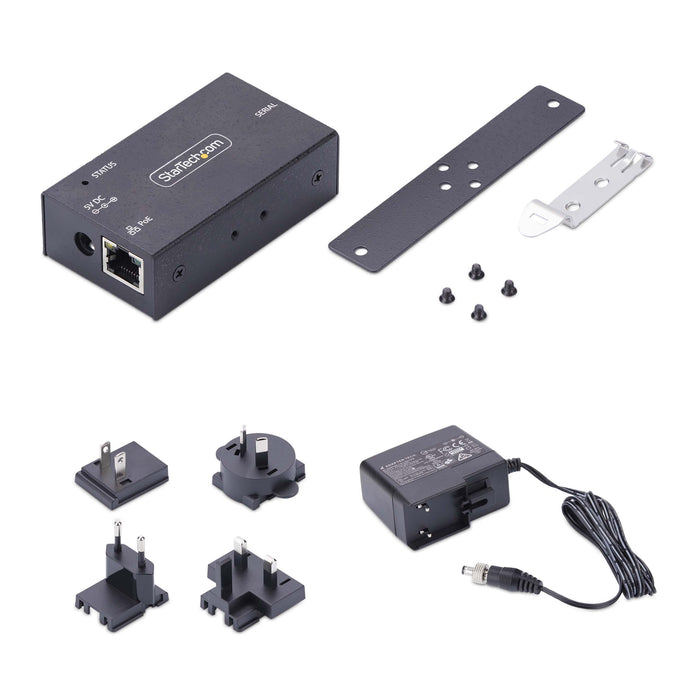 EAN 0065030906005 - StarTech.com I13P-SERIAL-ETHERNET convertidor, repetidor y aislador en serie RS-232 RJ-45 Negro imagen 9