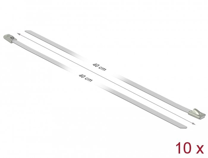 EAN 4043619188192 - DeLOCK 18819 presilla Acero Blanco 10 pieza(s) imagen 2