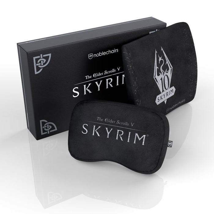 EAN 4251442508456 - noblechairs Skyrim Almohada cervical/Almohada lumbar Negro 2 pieza(s) imagen 1