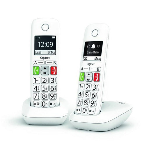 EAN 4250366856124 - Gigaset E290 Duo Teléfono DECT/analógico Identificador de llamadas Blanco imagen 1