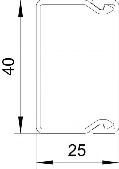 EAN 4012196794232 - Obo Bettermann 6191061 canaleta para cable Bandeja portacables recta Blanco imagen 2