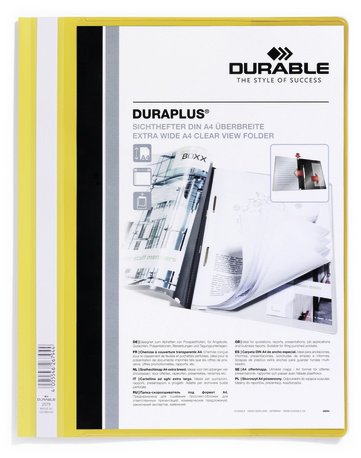 EAN 4005546267401 - Durable DURAPLUS archivador Amarillo imagen 1