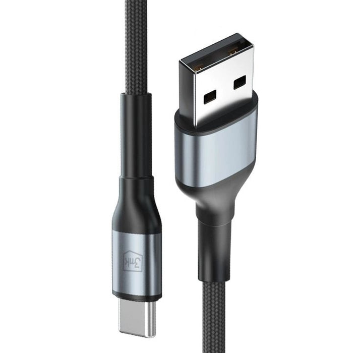 EAN 5903108680318 - 3MK 5903108680318 cable USB USB 2.0 1 m USB C USB A 0,48 Gbit/s 18 W Blanco imagen 2