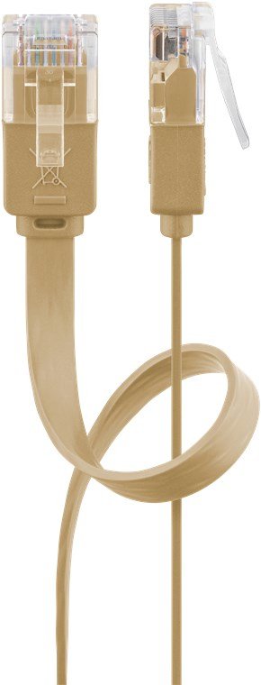 EAN 4040849958809 - Goobay 95880 cable de red Marrón claro 1 m Cat6 U/UTP (UTP) imagen 1