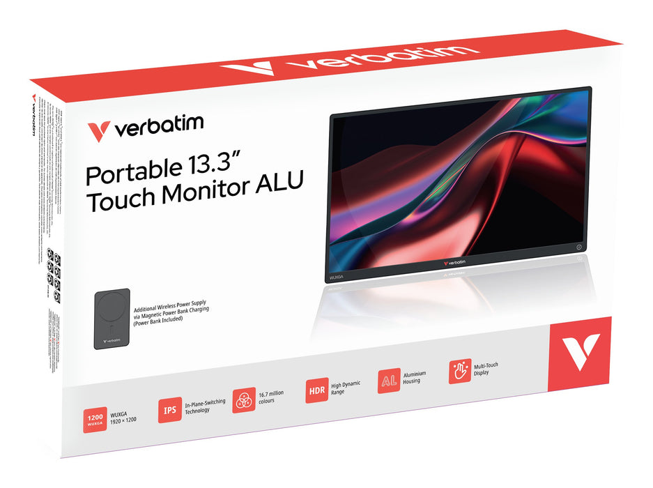 EAN 23942320876 - Verbatim 32087 monitor o TV portátil Monitor portátil Negro 33,8 cm (13.3") 1920 x 1200 Pixeles imagen 4