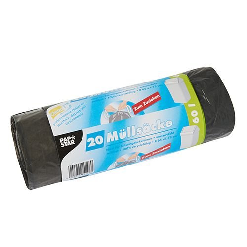EAN 4002911141960 - Papstar 14196 bolsa para basura 60 L Gris 20 pieza(s) imagen 1