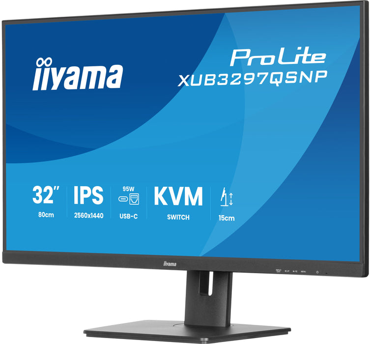 EAN 4948570124435 - iiyama ProLite XUB3297QSNP-B1 pantalla para PC 81,3 cm (32") 2560 x 1440 Pixeles Quad HD LED Negro imagen 11