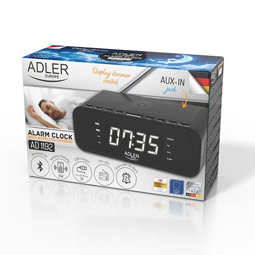 EAN 5903887808408 - Adler AD 1192B despertador Reloj despertador digital Negro imagen 7