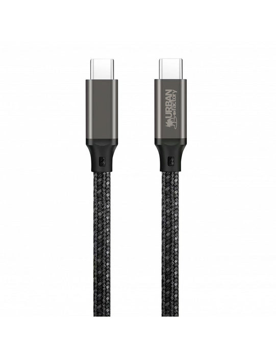 EAN 3760170884578 - Urban Factory BASEE cable USB 2 m USB C 10 Gbit/s 100 W Gris imagen 1