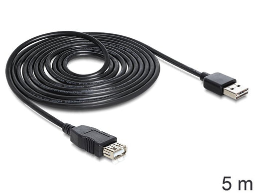 EAN 4043619833733 - DeLOCK EASY-USB 2.0-A - USB 2.0-A, 5m cable USB USB A Negro imagen 1