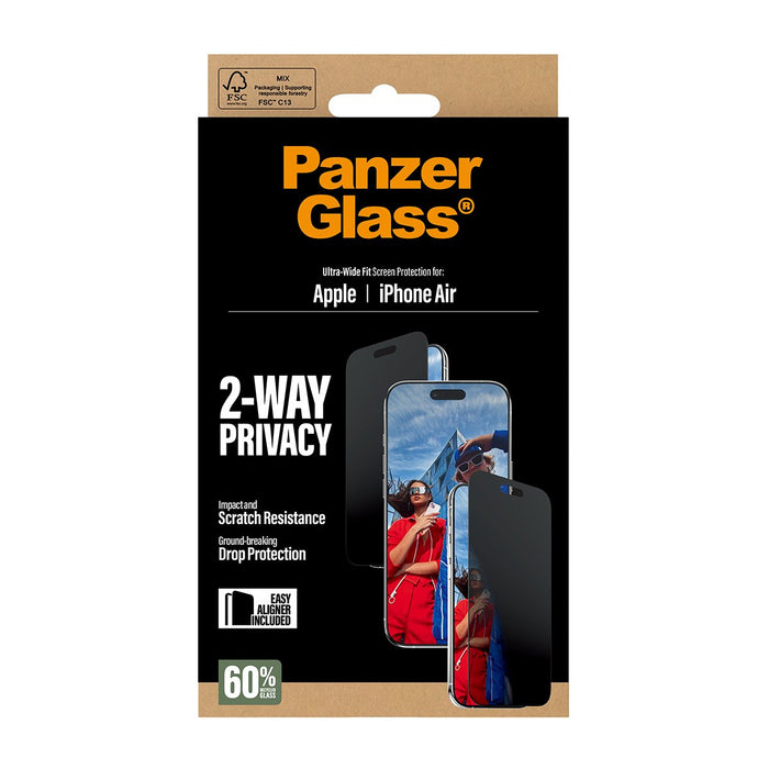 EAN 5715685025723 - PanzerGlass ® 2-Way Privacy Screen Protector iPhone Air | Ultra-Wide Fit w. EasyAligner Protector de pant imagen 3
