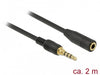 EAN 4043619856312 - DeLOCK 85631 cable de audio 2 m 3,5mm Negro imagen 1