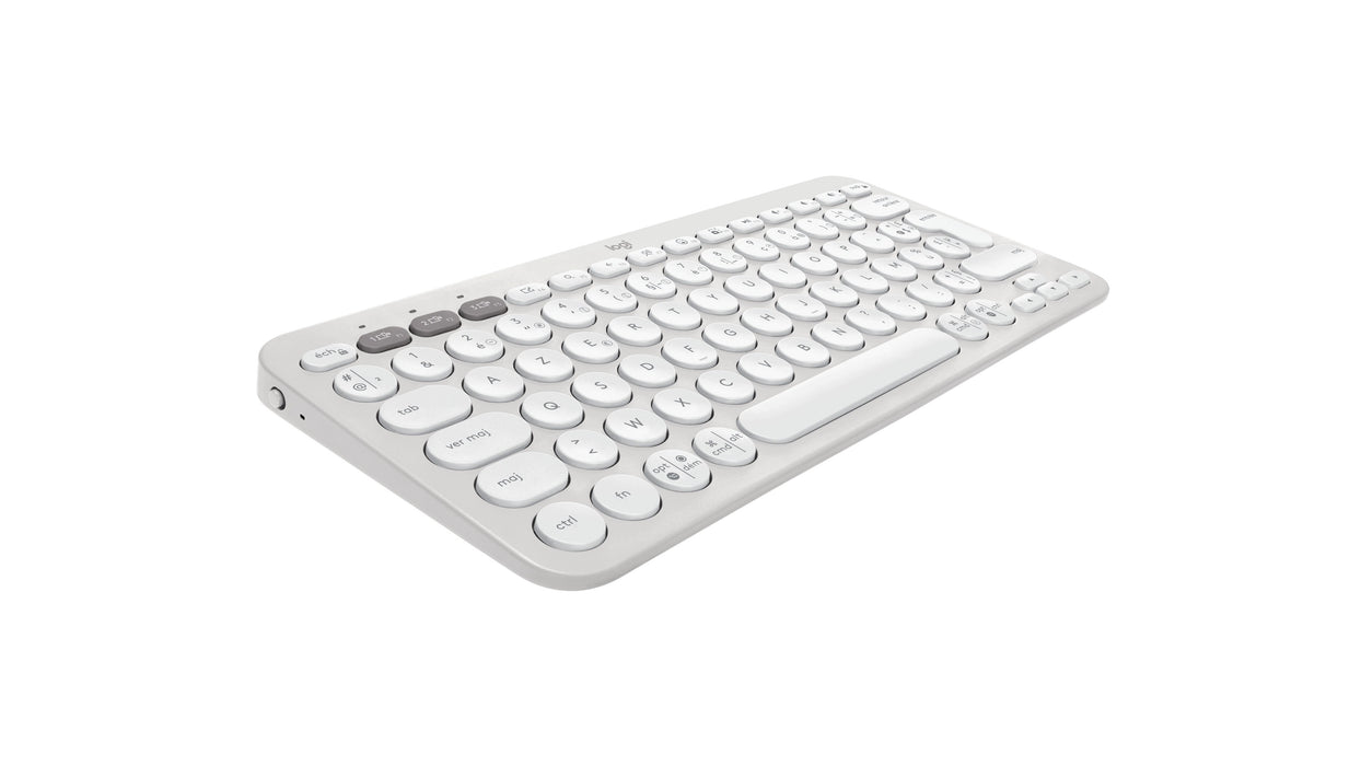 EAN 5099206110823 - Logitech Pebble Keys 2 K380s teclado Universal Bluetooth AZERTY Francés Blanco imagen 5