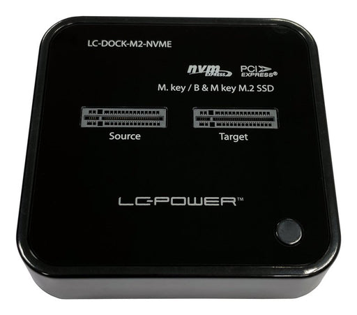 EAN 4262443280012 - LC-Power LC-DOCK-M2-NVME base de conexión para disco duro USB 3.2 Gen 2 (3.1 Gen 2) Type-C Negro imagen 1